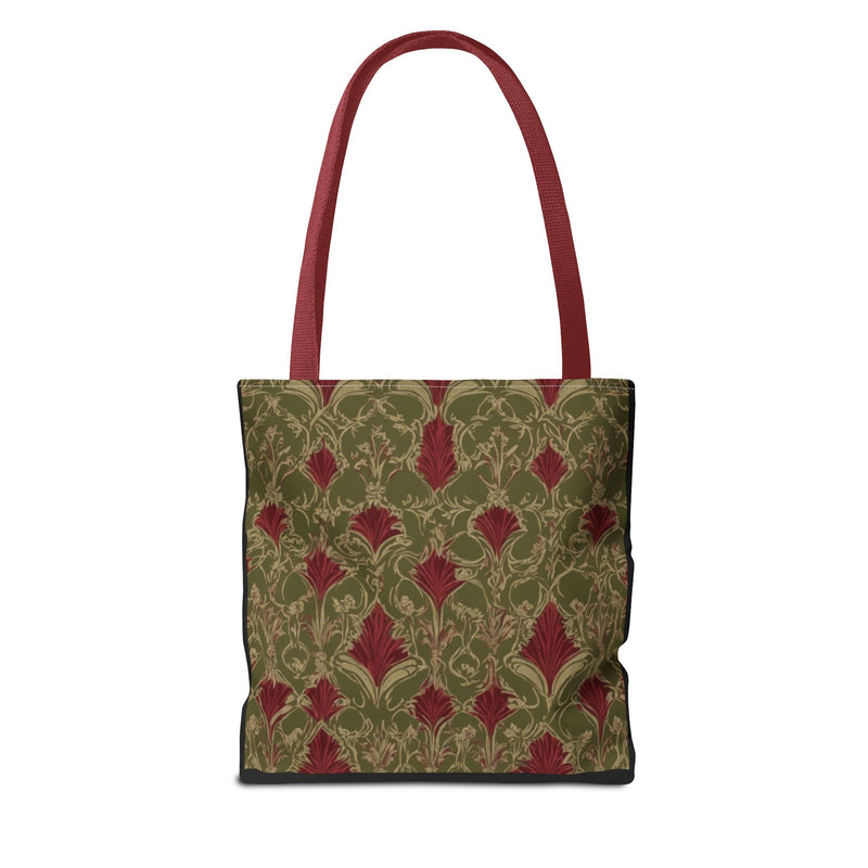 Vintage Vibes Green and Red Tote Bag (AOP)