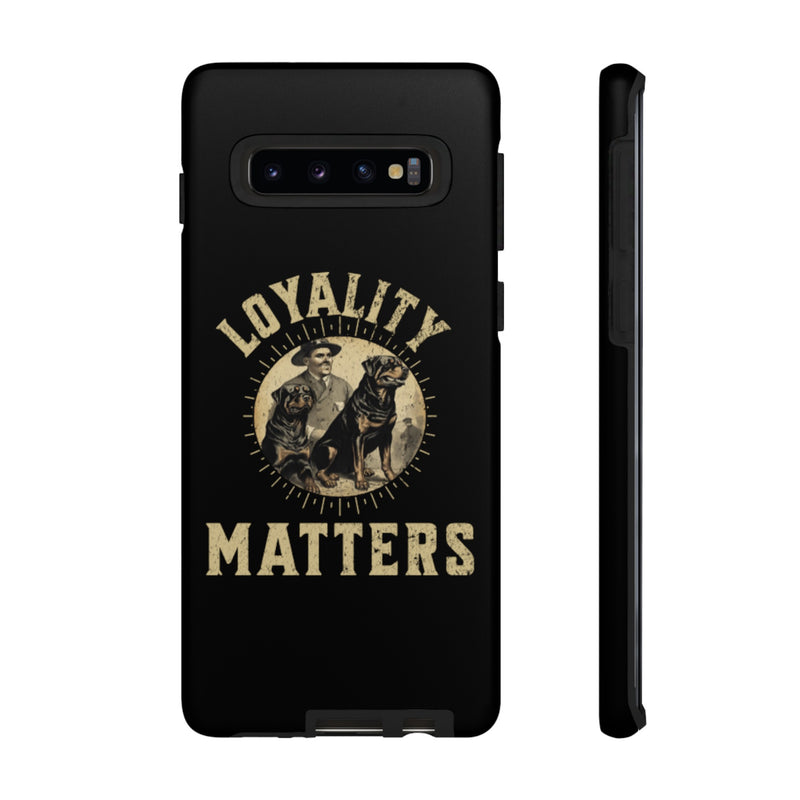 Loyalty Matters Vintage Army Rottweiler Tough Cases