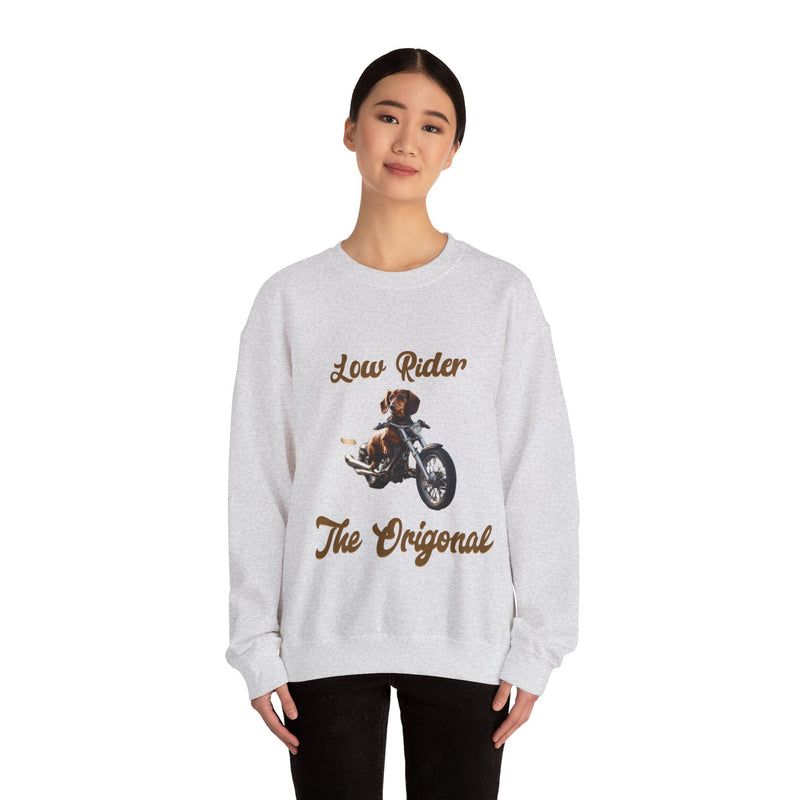 The Original Low Rider Dachshund  Unisex Heavy Blend™ Crewneck Sweatshirt