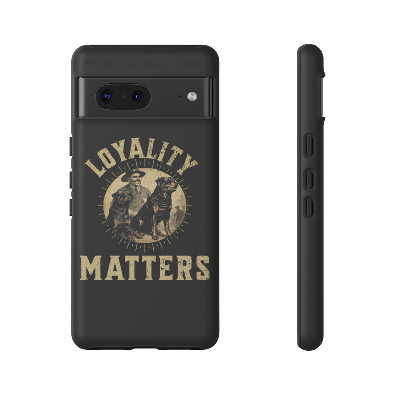 Loyalty Matters Vintage Army Rottweiler Tough Cases