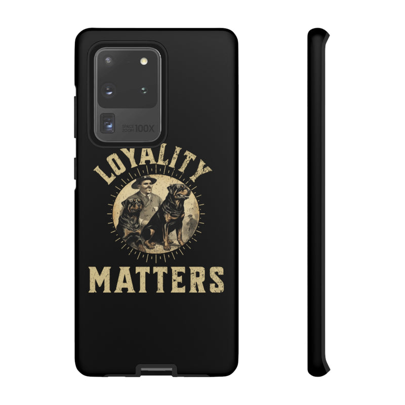 Loyalty Matters Vintage Army Rottweiler Tough Cases