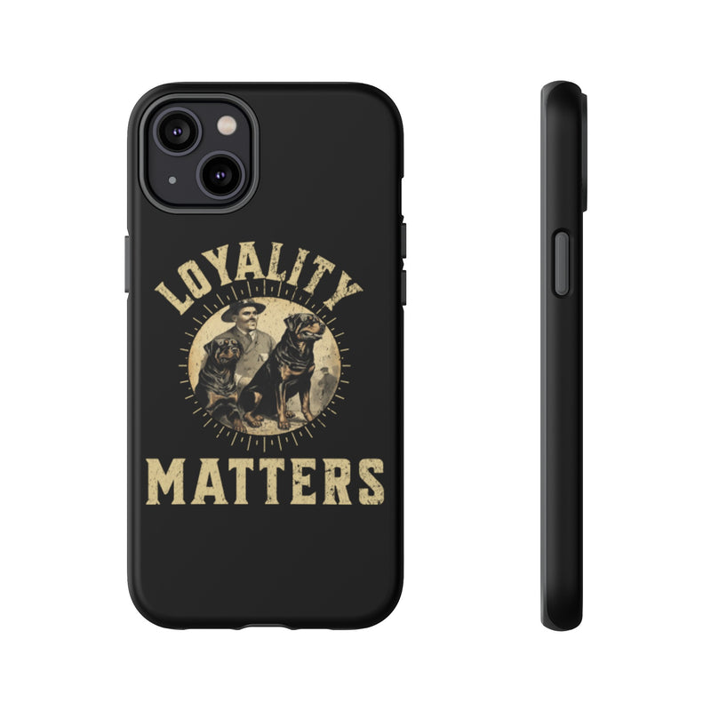 Loyalty Matters Vintage Army Rottweiler Tough Cases