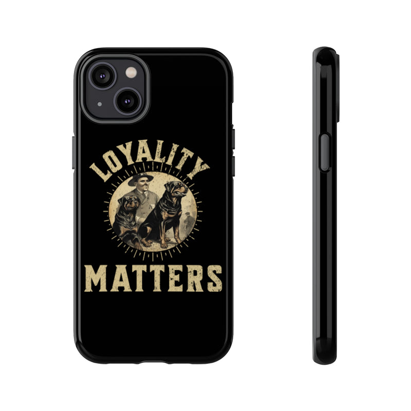 Loyalty Matters Vintage Army Rottweiler Tough Cases