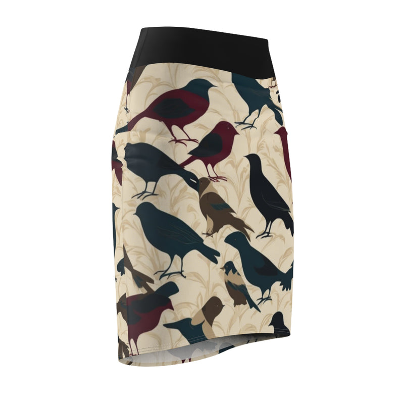 Birds Women's Pencil Skirt (AOP)