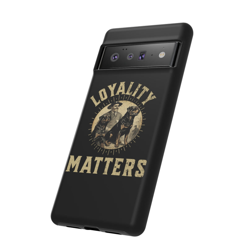 Loyalty Matters Vintage Army Rottweiler Tough Cases