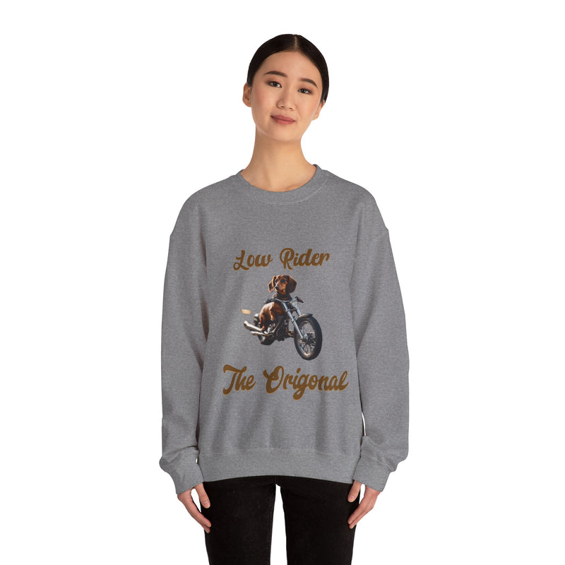 The Original Low Rider Dachshund  Unisex Heavy Blend™ Crewneck Sweatshirt