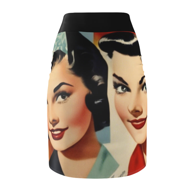 Retro Inspired Women's Pencil Skirt (AOP)