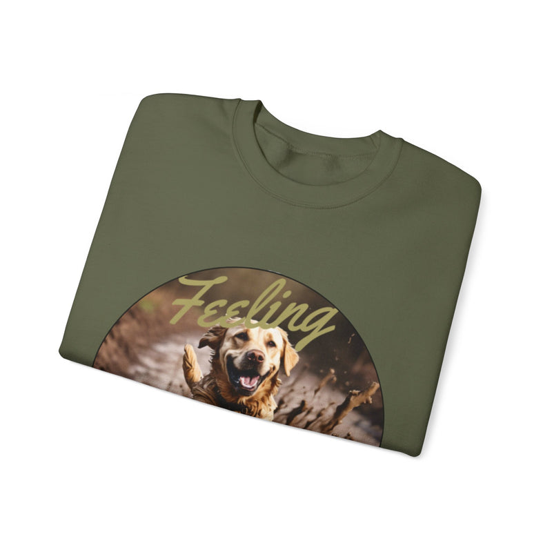 Golden Retriever Don't Stress Crewneck Sweatshirt