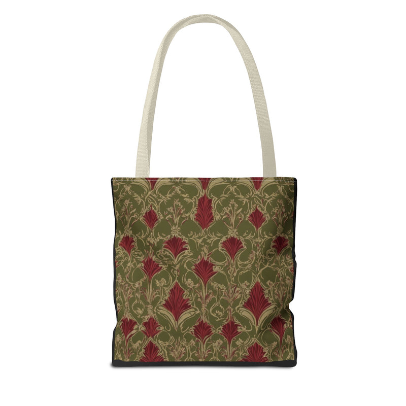 Vintage Vibes Green and Red Tote Bag (AOP)