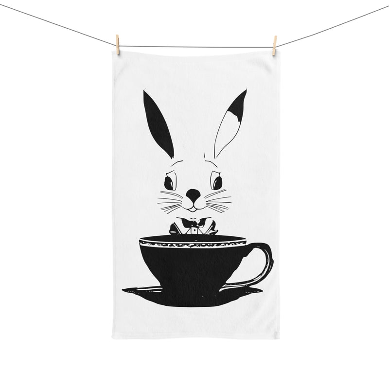 The Earl Grey Rabbit logo Hand Towel