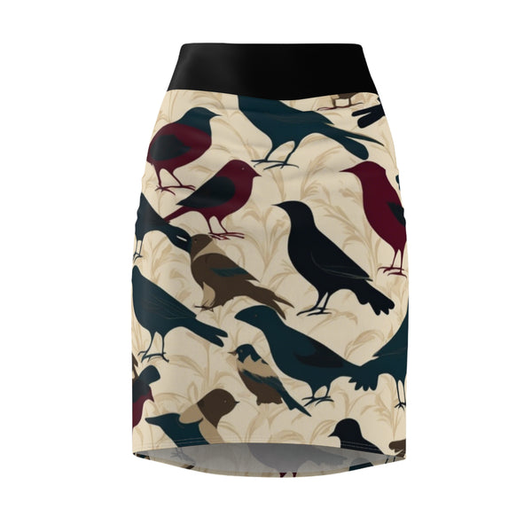 Birds Women's Pencil Skirt (AOP)