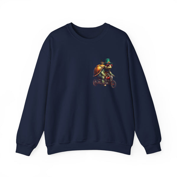 The Turtle club motorcycle Unisex Heavy Blend™ Crewneck Sweatshirt