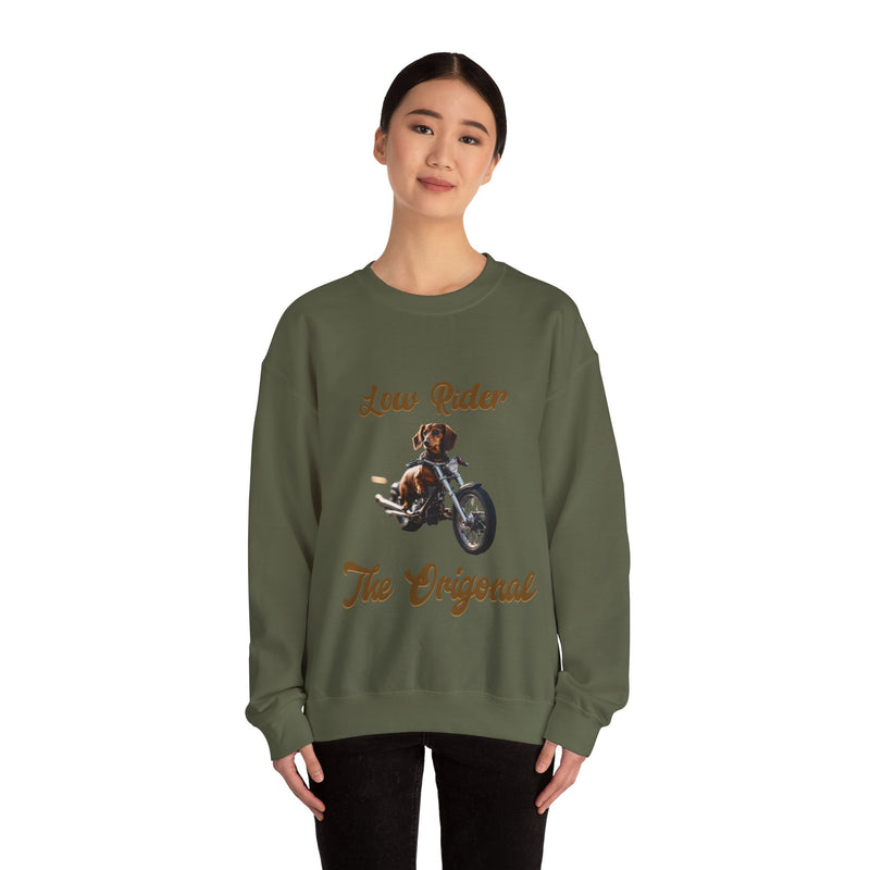 The Original Low Rider Dachshund  Unisex Heavy Blend™ Crewneck Sweatshirt