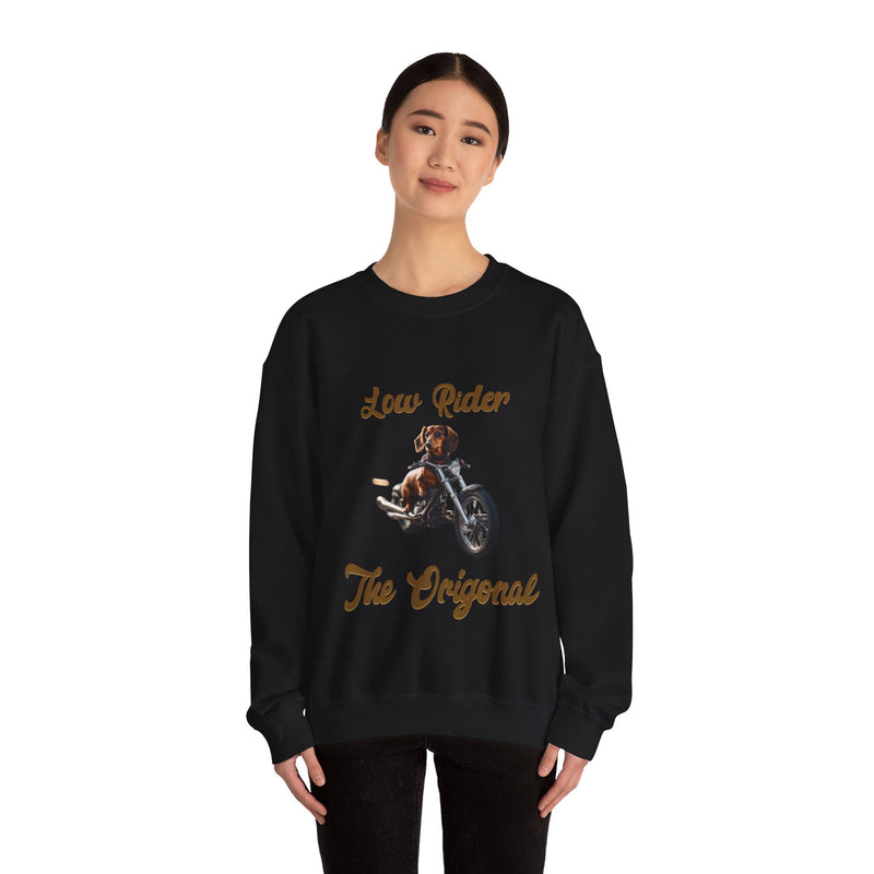 The Original Low Rider Dachshund  Unisex Heavy Blend™ Crewneck Sweatshirt