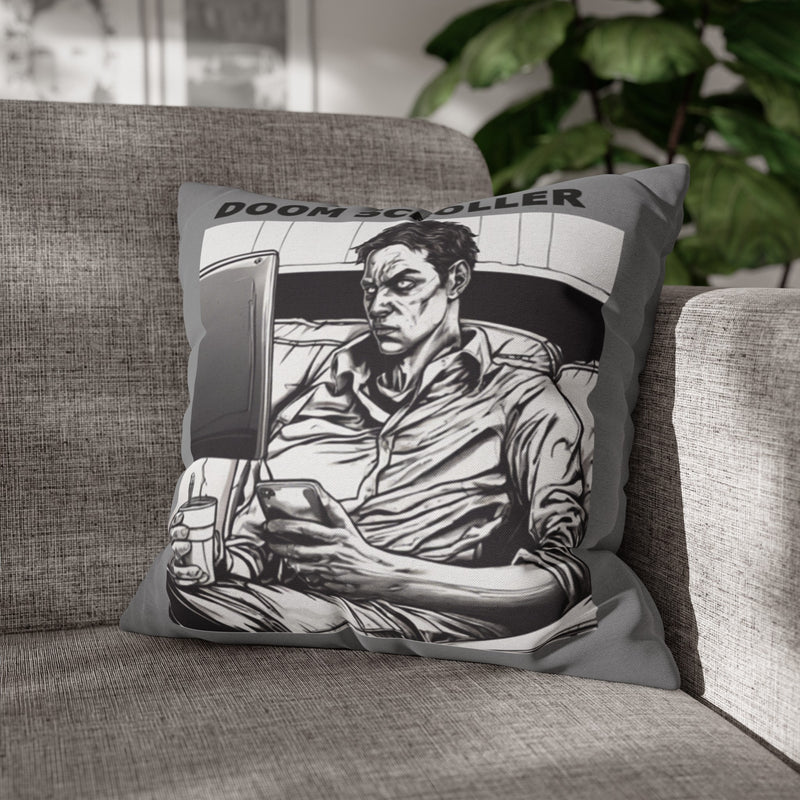 Doom Scroller Square Pillowcase