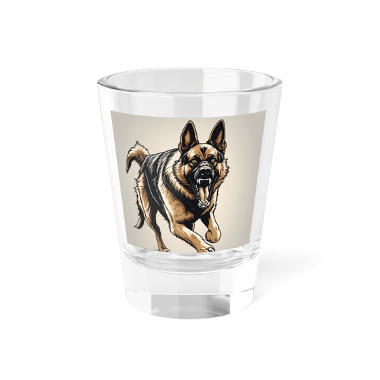 Dog German Shepard Shot Glass, 1.5oz