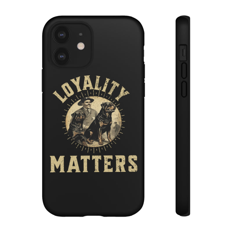 Loyalty Matters Vintage Army Rottweiler Tough Cases