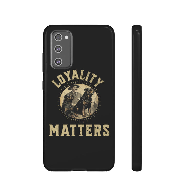 Loyalty Matters Vintage Army Rottweiler Tough Cases