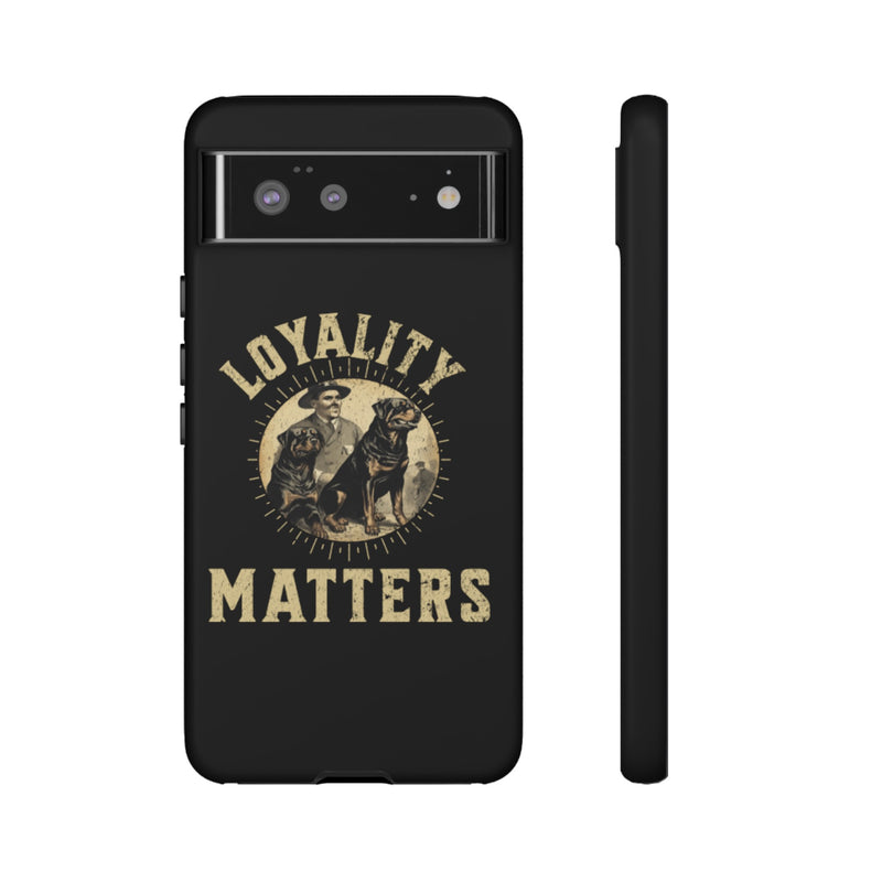 Loyalty Matters Vintage Army Rottweiler Tough Cases