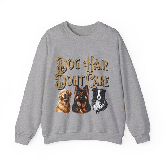 Dog Hair Don't Care Unisex Heavy Blend™ Crewneck Sweatshirt