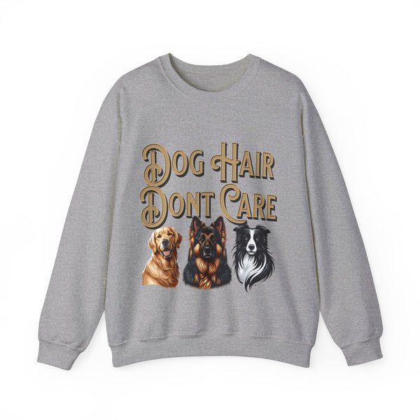 Dog Hair Don't Care Unisex Heavy Blend™ Crewneck Sweatshirt