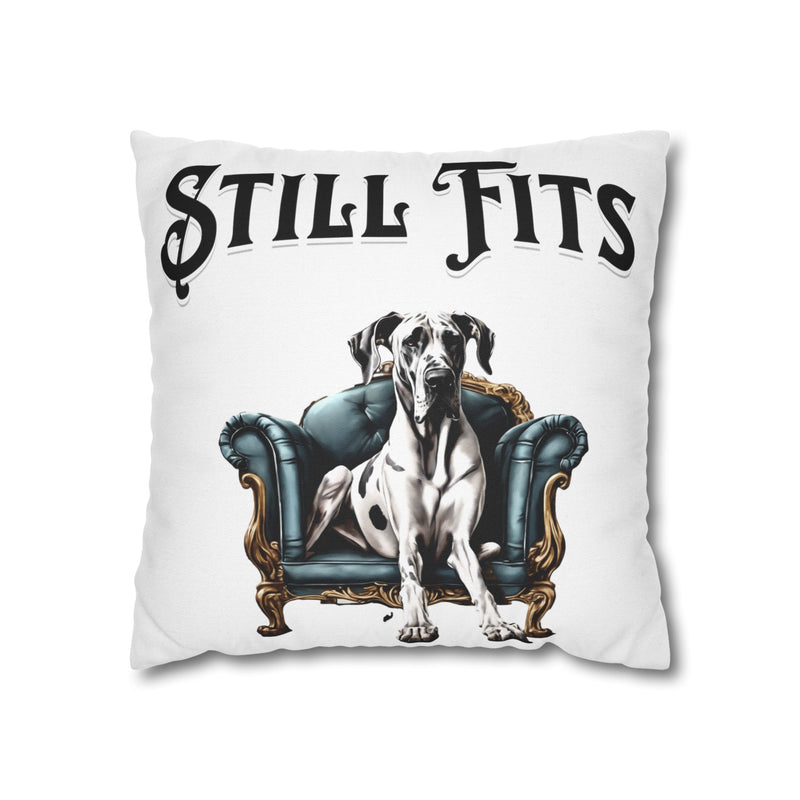 Great Dane Still Fits Square Pillowcase