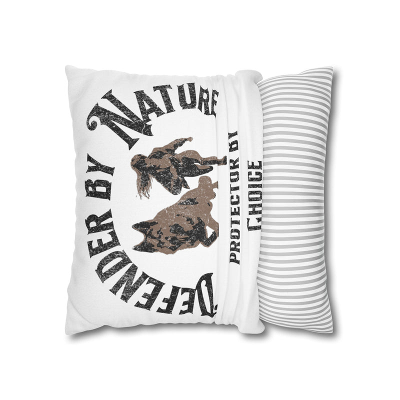 German Shepard Defender By Nature  Square Pillowcase