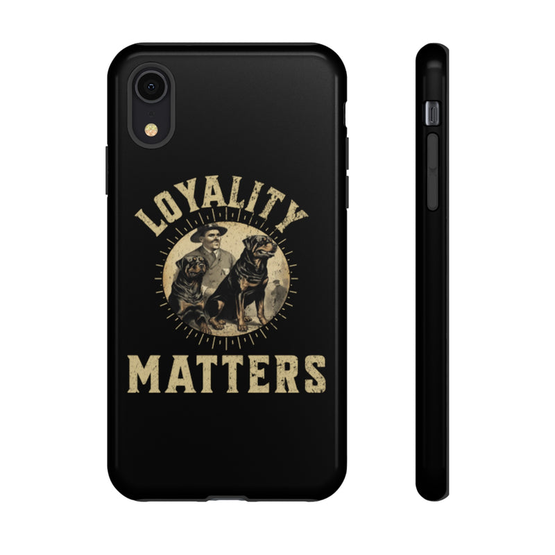 Loyalty Matters Vintage Army Rottweiler Tough Cases