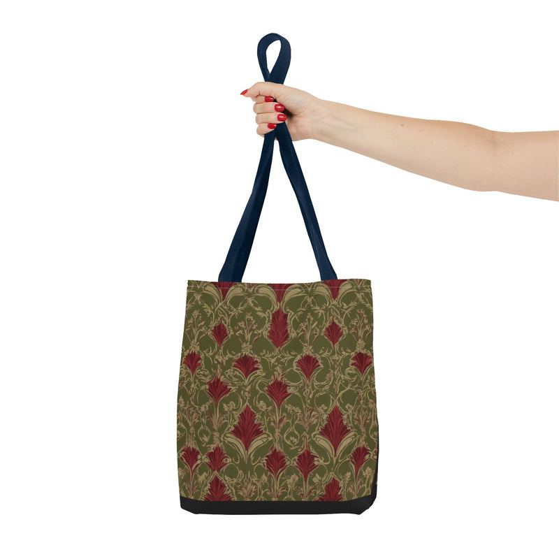 Vintage Vibes Green and Red Tote Bag (AOP)