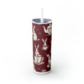 The Earl Grey Rabbit small print Skinny Tumbler with Straw, 20oz