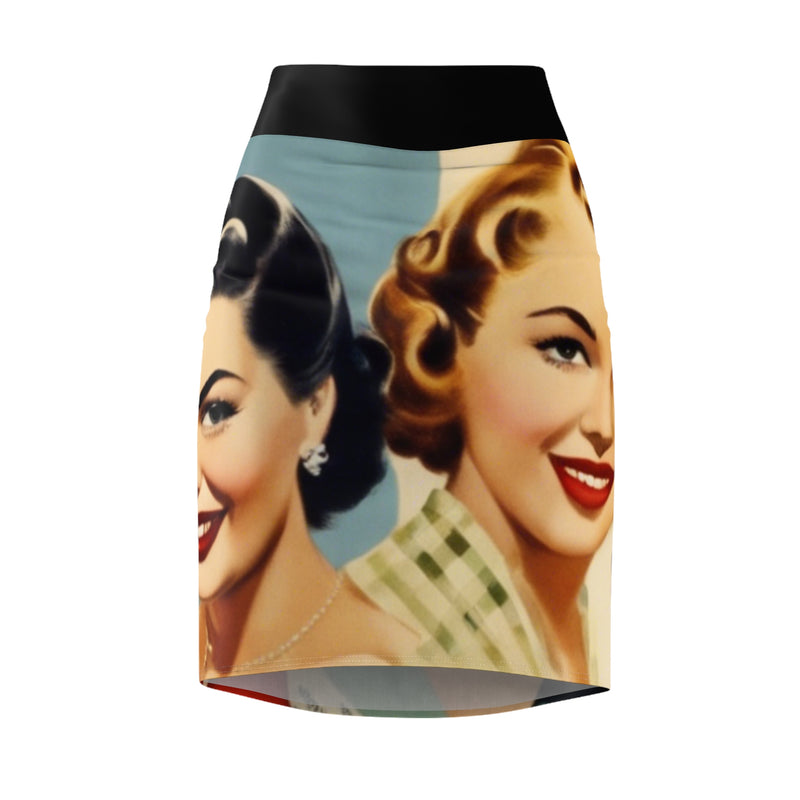 Retro Inspired Women's Pencil Skirt (AOP)