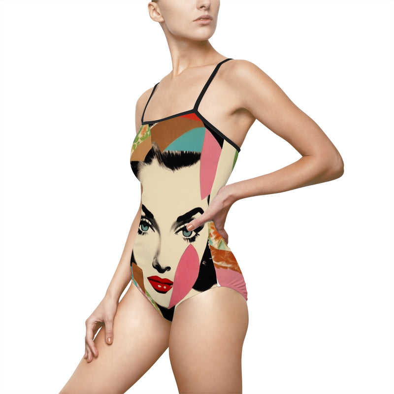 Retro inspired Women's One-piece Swimsuit (AOP)