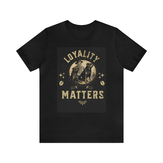 Loyalty matters  Vintage Army Rottweiler Unisex Jersey Short Sleeve Tee