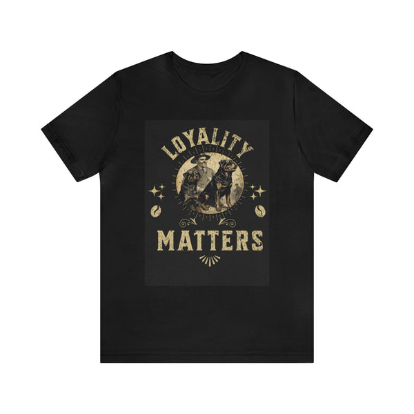 Loyalty matters  Vintage Army Rottweiler Unisex Jersey Short Sleeve Tee