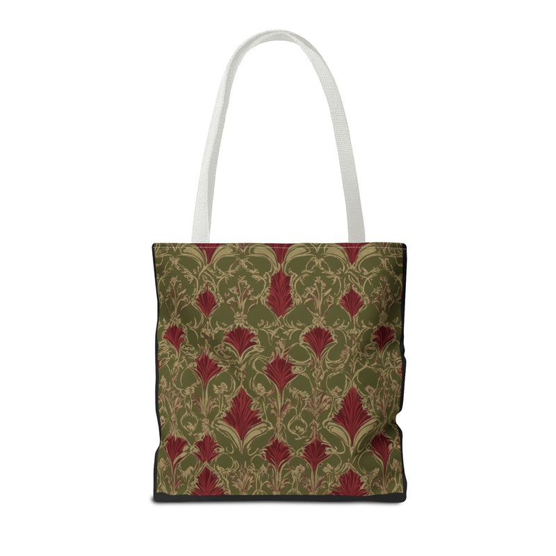 Vintage Vibes Green and Red Tote Bag (AOP)