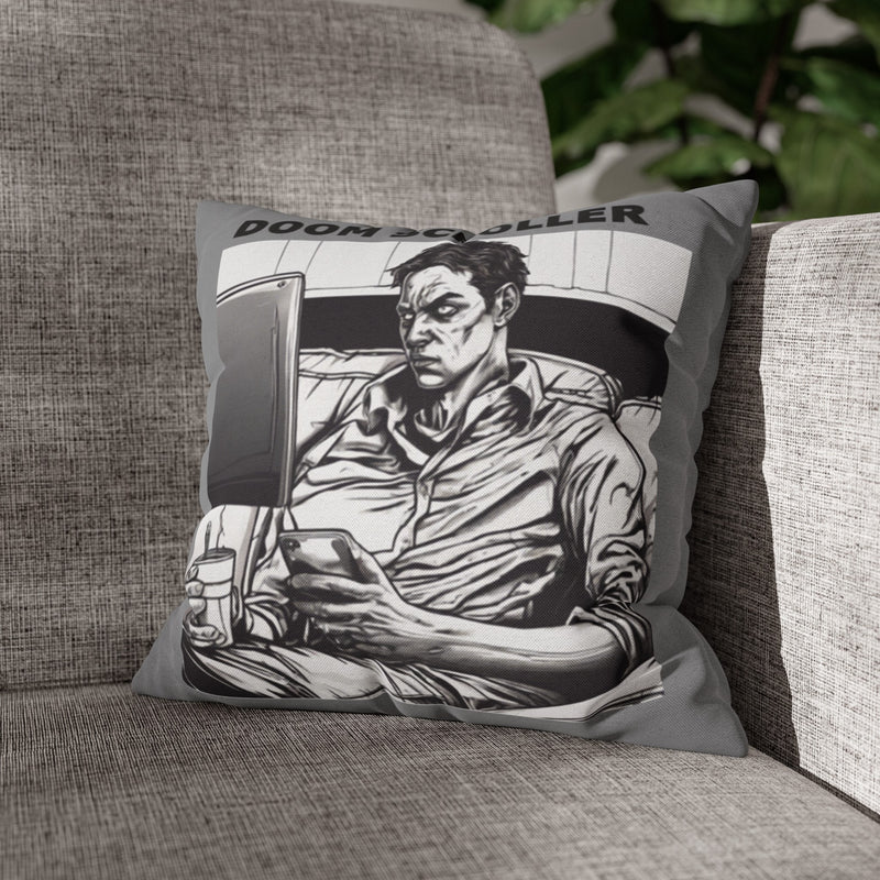 Doom Scroller Square Pillowcase