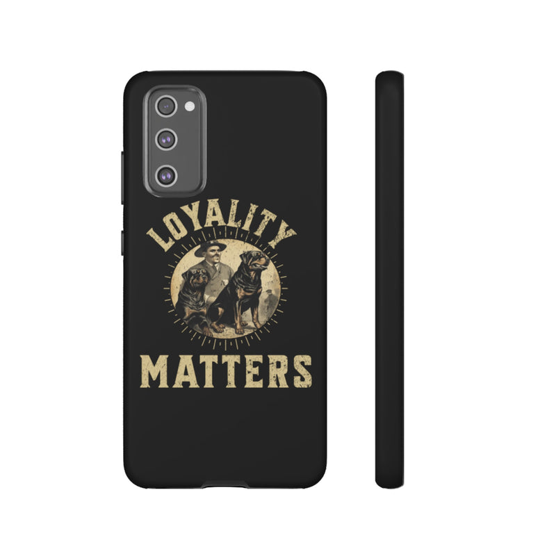 Loyalty Matters Vintage Army Rottweiler Tough Cases