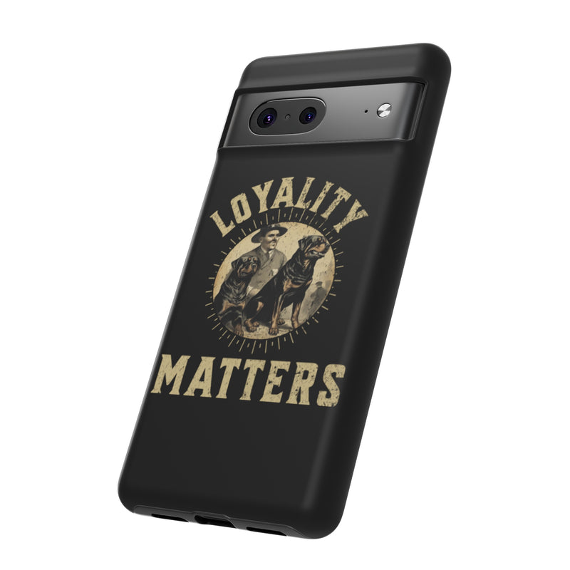 Loyalty Matters Vintage Army Rottweiler Tough Cases