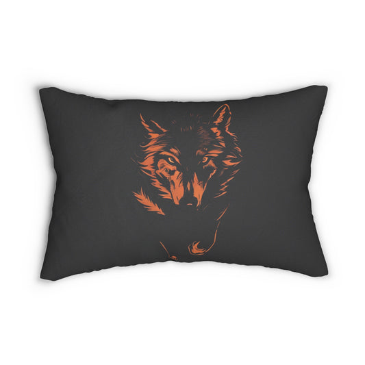 The Night Wolf Lumbar Pillow