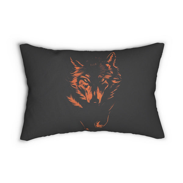 The Night Wolf Lumbar Pillow