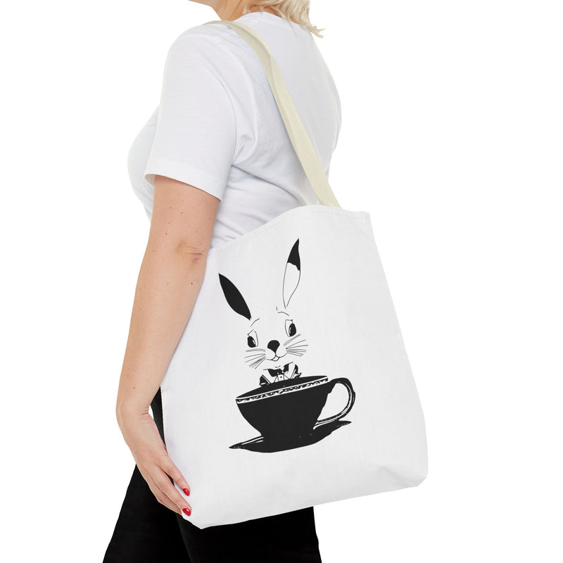 The Earl Grey Rabbit Logo Tote Bag (AOP)