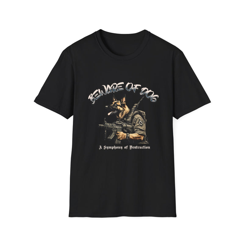 Beware of Dog Unisex Softstyle T-Shirt