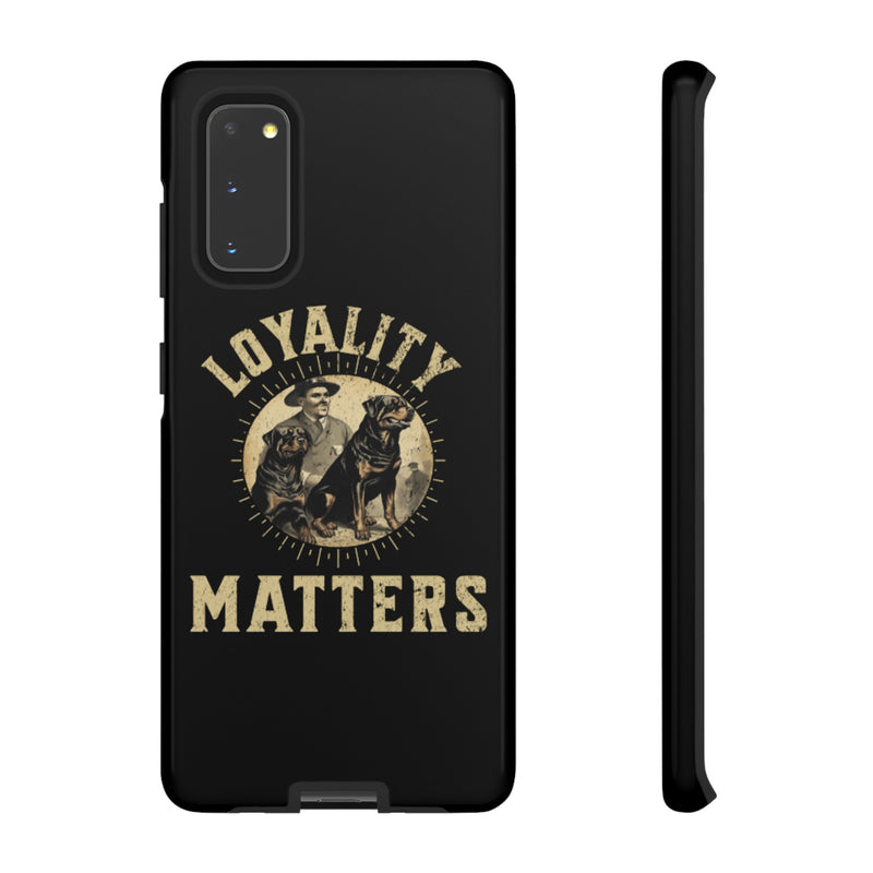 Loyalty Matters Vintage Army Rottweiler Tough Cases