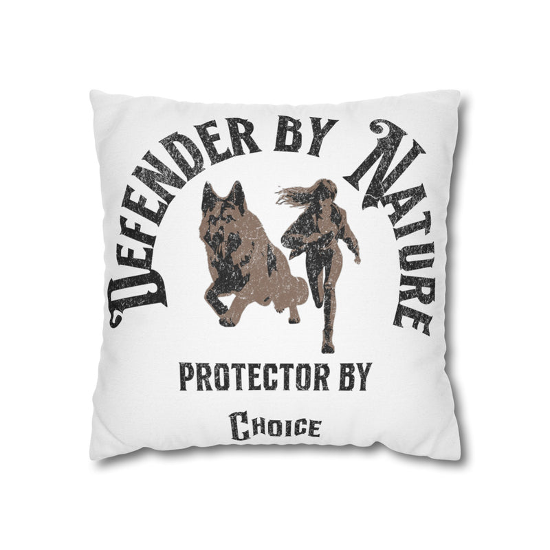 German Shepard Defender By Nature  Square Pillowcase