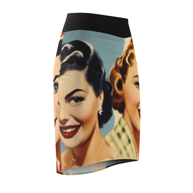 Retro Inspired Women's Pencil Skirt (AOP)