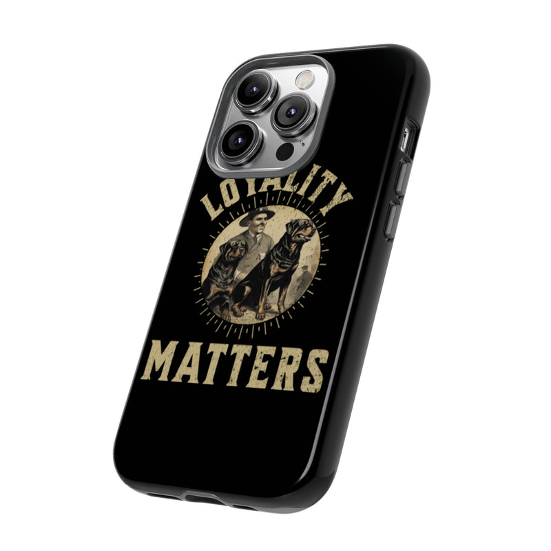 Loyalty Matters Vintage Army Rottweiler Tough Cases