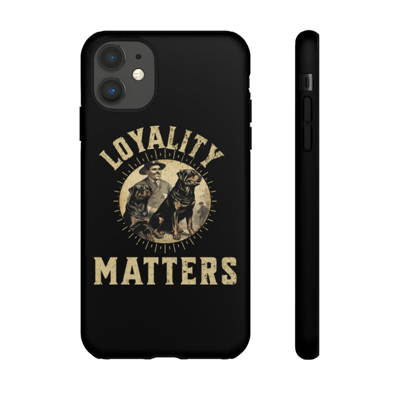 Loyalty Matters Vintage Army Rottweiler Tough Cases