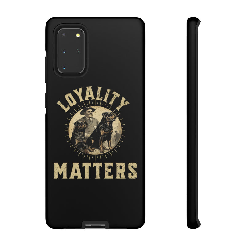 Loyalty Matters Vintage Army Rottweiler Tough Cases