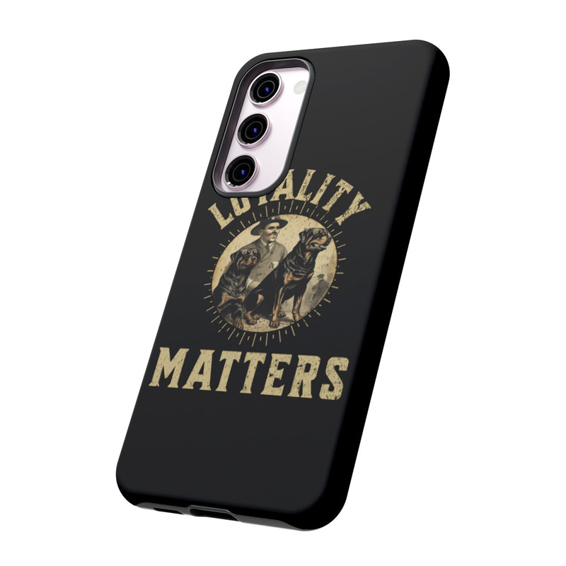 Loyalty Matters Vintage Army Rottweiler Tough Cases