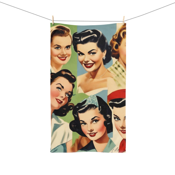 Retro Babes Hand Towel